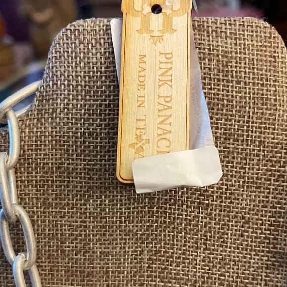 Pink Panache Silver Chain Necklace with Crystal Pendant - Picture 2 of 3